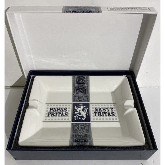 Drew Estate Papas Fritas/Nasty Fritas Ceramic Ashtray New In Box - Picture 2 of 4